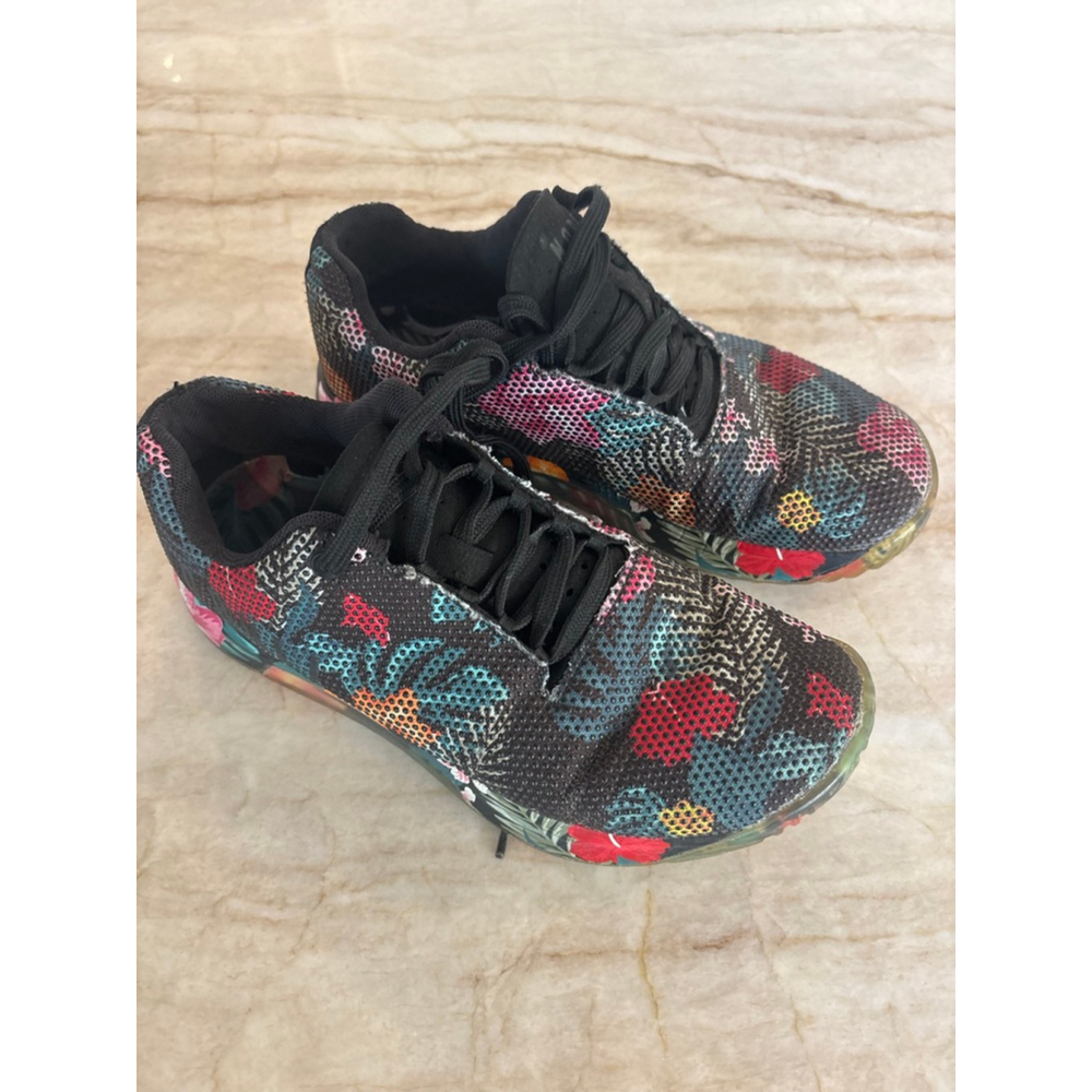 Women's NOBULL Athletic Shoes Black Multicolor tropical Floral Print
